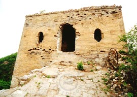 A ruined watchtower, Simatai Great Wall in Beijing